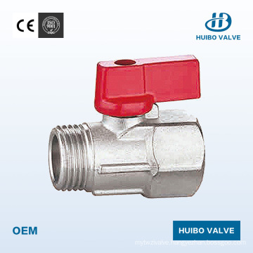 Nickel Plated Ball Valve 1/4′′-3/4′′ Inch with Ce Certificate